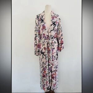 Intimately FREE PEOPLE Gigi Robe Floral Cherry Blossom Kimono Duster Maxi XS